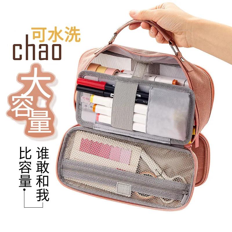 Angoo Pencil Case Large-Volume Multi-functional Multilayer Canvas Learning Stationery Simple Women's INS Wind Junior High School
Angoo Pencil Case Large-Volume Multi-functional Multilayer Canvas Learning Stationery Simple Women's INS Wind Junior High School