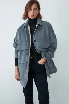 2020 Spring autumn New plus Velvet Corduroy plus size zaraing women jacket Coat sheining vadiming female jacket coat HJH2471 
2020 Spring autumn New plus Velvet Corduroy plus size zaraing women jacket Coat sheining vadiming female jacket coat HJH2471
