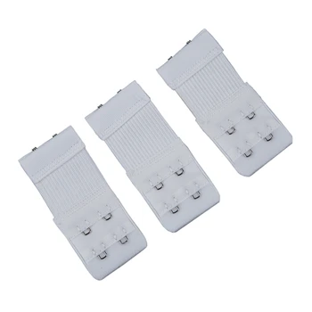 Women White 2 Rows Hook and Eye Tape Stretch Bra Strap Extenders
Women White 2 Rows Hook and Eye Tape Stretch Bra Strap Extenders