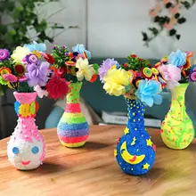 Children DIY Handmade Button Bouquet Vase Handcraft Toys Ornamnet Christmas Gift
Children DIY Handmade Button Bouquet Vase Handcraft Toys Ornamnet Christmas Gift