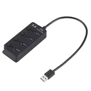 High quality 4 Ports USB 3.0 Hub 5Gbps High Speed On/Off Switches AC Power Adapter for PC drop shipping
High quality 4 Ports USB 3.0 Hub 5Gbps High Speed On/Off Switches AC Power Adapter for PC drop shipping