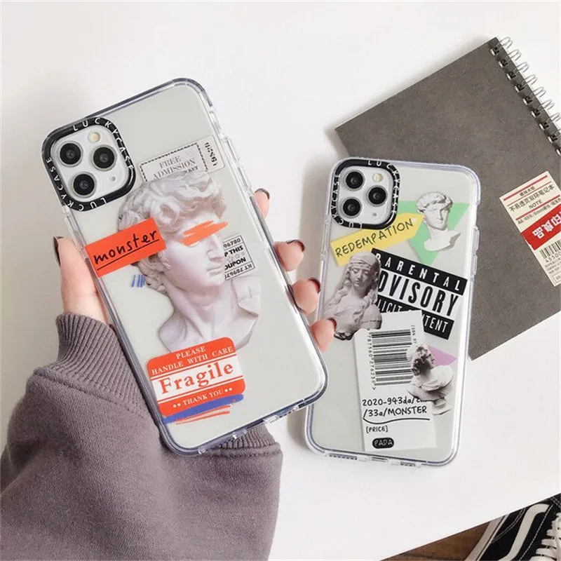 Роскошный чехол GYKZ с надписью для iPhone 11 Pro Max 7 8 plus X XR XS прозрачный мягкий накладка