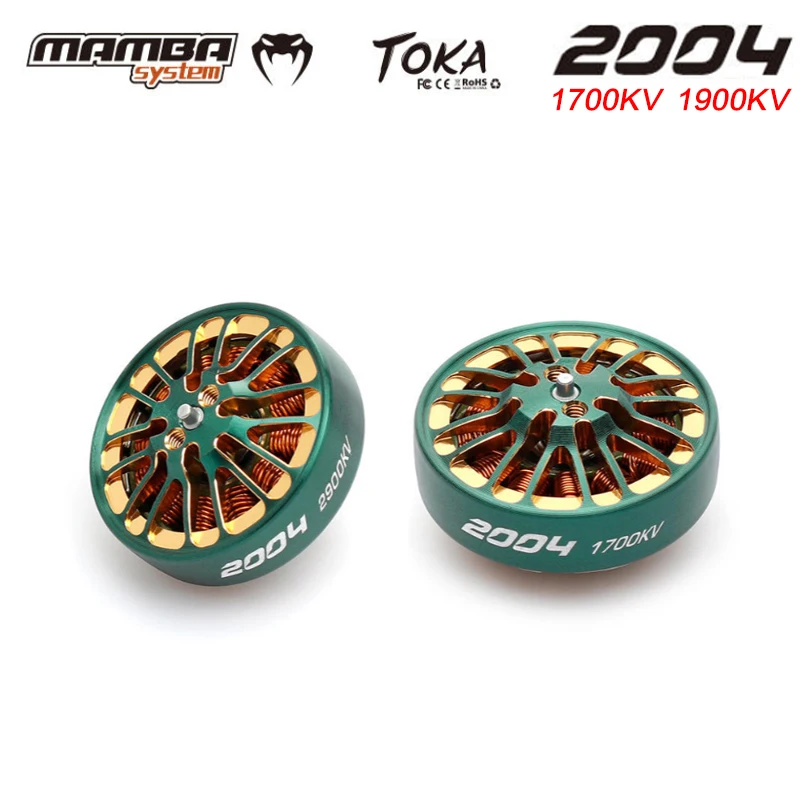 DIATONE MAMBA TOKA 2004 1700KV/2900KV Brushless Motor Racing Green For 3-5inch Toothpick Micro Range Drones RC FPV | Игрушки и хобби