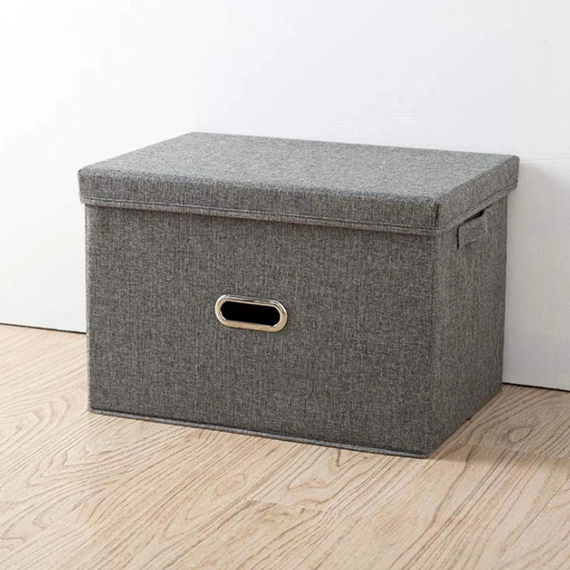 Fashion and Simple Style Storage Box, Collapsible Linen Fabric Clothing Storage Basket, Toy Box, Organizer with Lids, for Kids
Fashion and Simple Style Storage Box, Collapsible Linen Fabric Clothing Storage Basket, Toy Box, Organizer with Lids, for Kids