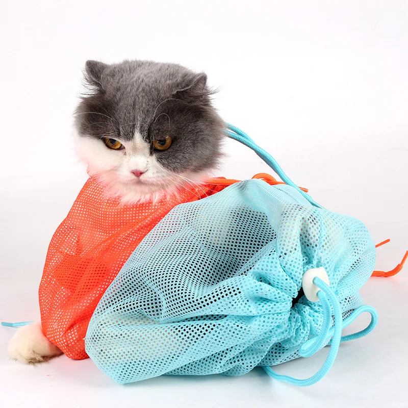 Mesh Cat Grooming Bath Bag Cats Adjustable Washing Bags for Pet Bathing Nail Trimming Injecting Anti Scratch Bite Restraint
Mesh Cat Grooming Bath Bag Cats Adjustable Washing Bags for Pet Bathing Nail Trimming Injecting Anti Scratch Bite Restraint