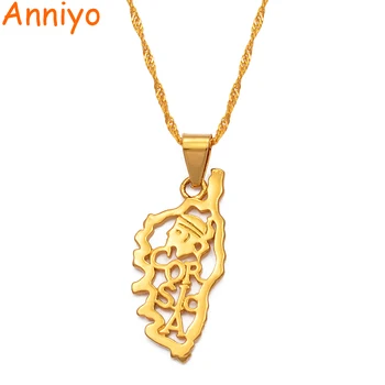 Anniyo Map of The island of Corsica necklace pendants 45cm/60cm chain for women gold color jewelry corsica map #200210
Anniyo Map of The island of Corsica necklace pendants 45cm/60cm chain for women gold color jewelry corsica map #200210