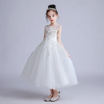 Trendy 5~13Years Children Girls Ankle-Length Flowers White Birthday Wedding Party Princess Dress Kids Teens Piano Fluffy Dresses 
Trendy 5~13Years Children Girls Ankle-Length Flowers White Birthday Wedding Party Princess Dress Kids Teens Piano Fluffy Dresses