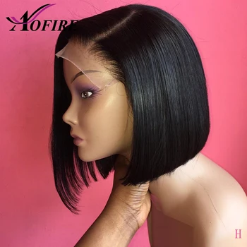 Nature Black 13x6 Lace Front Human Hair Wigs Side Part Short Bob Straight For Women Pre Plucked Brazilian Remy 150%
Nature Black 13x6 Lace Front Human Hair Wigs Side Part Short Bob Straight For Women Pre Plucked Brazilian Remy 150%