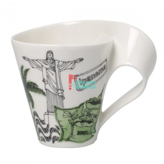 

New Wave Caffé Cities of the World Mug London By Villeroy & Boch - Premium Porcelain - Made in Germany - Dishwasher and Microwav