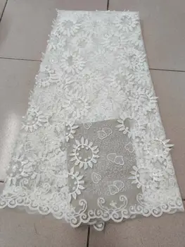 2020 high quality French Nigerian sequins net lace,African tulle mesh sequence lace fabric for party dress 5yards/lot white
2020 high quality French Nigerian sequins net lace,African tulle mesh sequence lace fabric for party dress 5yards/lot white