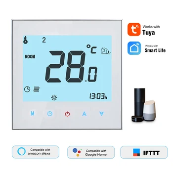 Water/Gas Boiler Thermostat Smart WiFi Digital Temperature Controller Tuya/SmartLife APP Control Work with Amazon Google Home
Water/Gas Boiler Thermostat Smart WiFi Digital Temperature Controller Tuya/SmartLife APP Control Work with Amazon Google Home