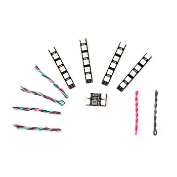1Set WS2812 LED Navigation Light+Controller Module Board+Cable Kit 2-6S Lipo Slow/Flashing Spare Parts for RC FPV Micro Drone
1Set WS2812 LED Navigation Light+Controller Module Board+Cable Kit 2-6S Lipo Slow/Flashing Spare Parts for RC FPV Micro Drone
