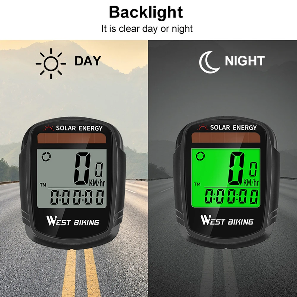 Waterproof Solar Powered Bike Computer Wireless Wired Cycling Computer Odometer Stopwatch Speedometer Watch LED Digital Rate
Waterproof Solar Powered Bike Computer Wireless Wired Cycling Computer Odometer Stopwatch Speedometer Watch LED Digital Rate