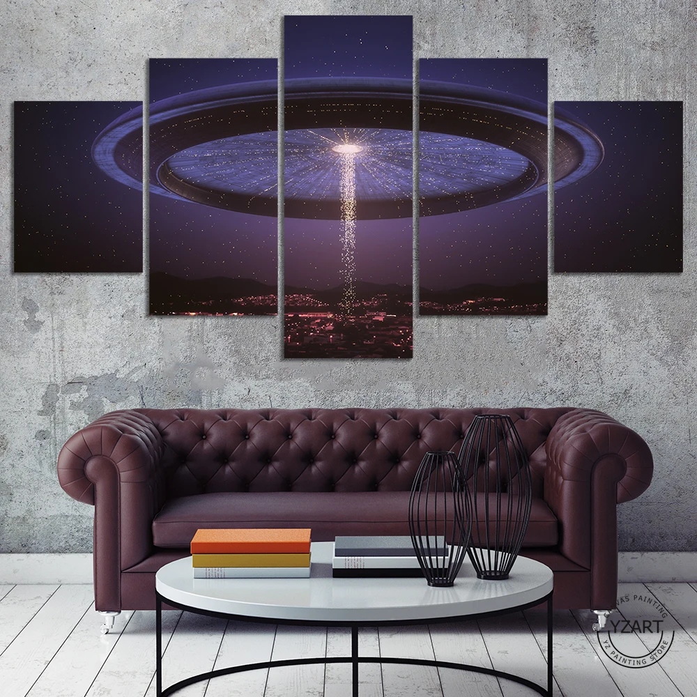 No Frame 5/3 Piece UFO Spaceship Futuristic Science Fiction Artwork Canvas Poster for Wall Decor Canvas Art Home Decor Gift
No Frame 5/3 Piece UFO Spaceship Futuristic Science Fiction Artwork Canvas Poster for Wall Decor Canvas Art Home Decor Gift