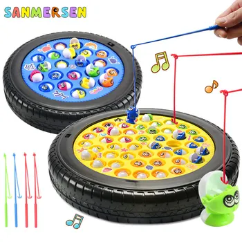 Children's Desktop Fishing Board Games Electric Rotating Musical Fish Plate Set for Children Interaction Fishing Toys Gifts
Children's Desktop Fishing Board Games Electric Rotating Musical Fish Plate Set for Children Interaction Fishing Toys Gifts