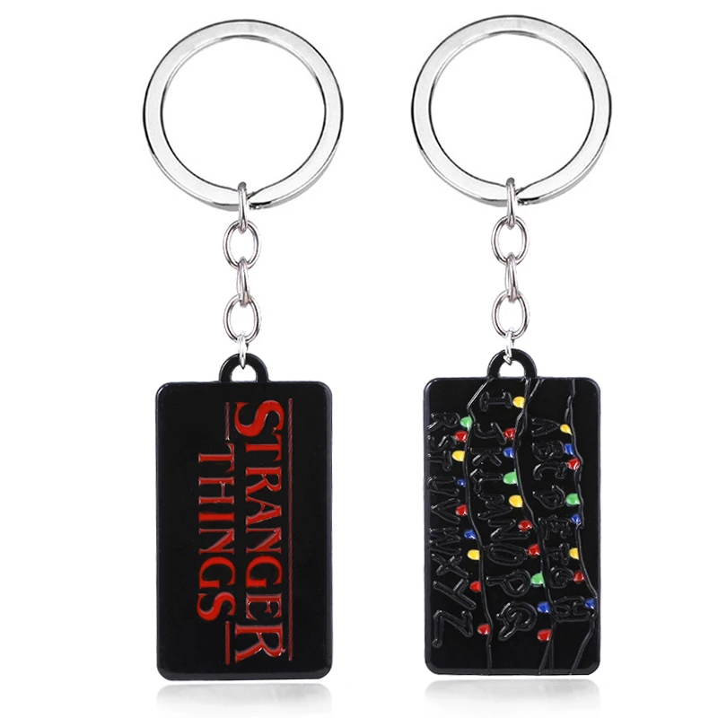 Movie Stranger Things Logo Keychains Letter A-Z lamp Bulb Distress Signal Double-Faced Keyring Men Car Women Bag Accessories
Movie Stranger Things Logo Keychains Letter A-Z lamp Bulb Distress Signal Double-Faced Keyring Men Car Women Bag Accessories