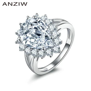 ANZIW Waterdrop Shape 925 Sterling Silver Rings Jewelry Halo Pear Cut SONA Rings Bijoux Bague for Women Wedding Band Rings Gifts 
ANZIW Waterdrop Shape 925 Sterling Silver Rings Jewelry Halo Pear Cut SONA Rings Bijoux Bague for Women Wedding Band Rings Gifts