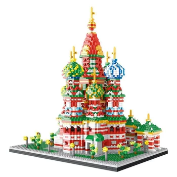 9918 Bricks World Architecture Vasile Assumption Cathedral Church 3D Modle Mini Small Blocks Diamond Building Toys for Children
9918 Bricks World Architecture Vasile Assumption Cathedral Church 3D Modle Mini Small Blocks Diamond Building Toys for Children