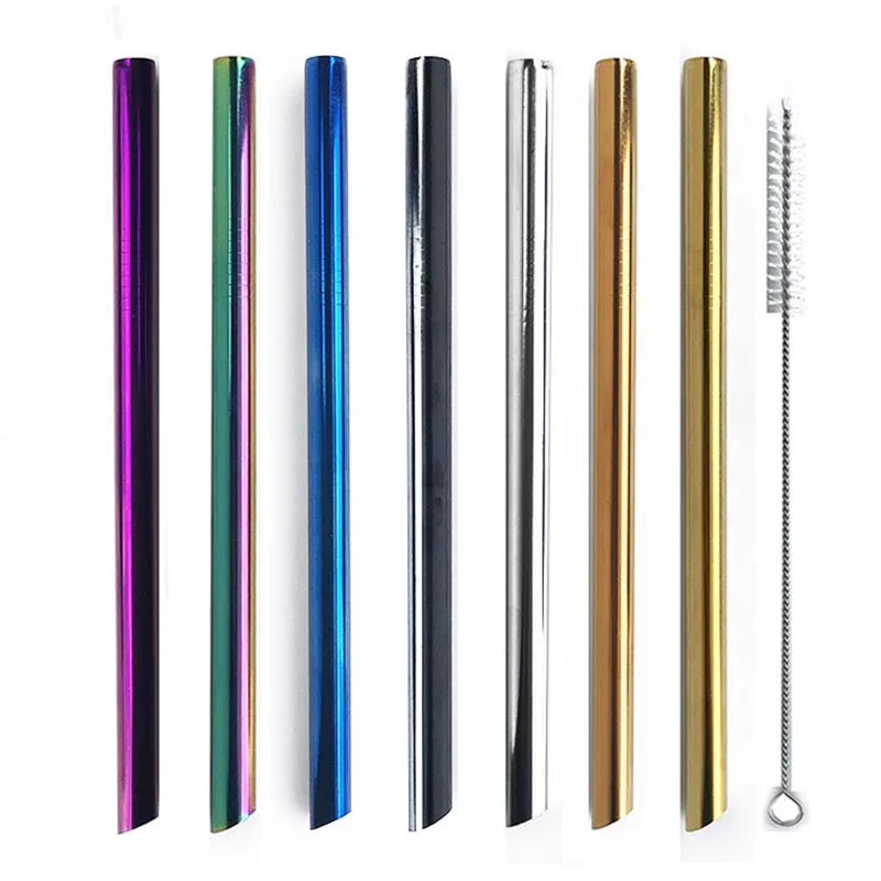 1PC 12mm*215mm New Stainless Steel Drinking Straws Pointed Head Reusable Pearl Milkshake Tea Straight Kitchen Tool Bar Accessory
1PC 12mm*215mm New Stainless Steel Drinking Straws Pointed Head Reusable Pearl Milkshake Tea Straight Kitchen Tool Bar Accessory