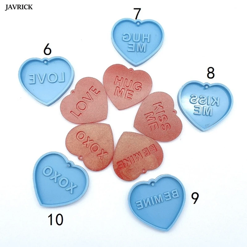 Valentine Pendant Silicone Molds For Epoxy Resin Art Crafts DIY Polymer Clay Handmade Keychain Necklace Jewelry Tool
Valentine Pendant Silicone Molds For Epoxy Resin Art Crafts DIY Polymer Clay Handmade Keychain Necklace Jewelry Tool