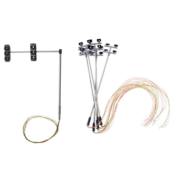 5pcs 1:100 Ho Scale 4 Led Street Lights Scenery Mini Lamppost & 1pcs 3 Color Traffic Light Signals Scale Model 6 Led 
5pcs 1:100 Ho Scale 4 Led Street Lights Scenery Mini Lamppost & 1pcs 3 Color Traffic Light Signals Scale Model 6 Led