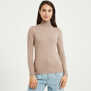 Lucyever 2020 New Simple Solid Elastic Slim Turtleneck Pullovers Women Long Sleeve Knitted Sweaters Woman Casual Sweater Female
Lucyever 2020 New Simple Solid Elastic Slim Turtleneck Pullovers Women Long Sleeve Knitted Sweaters Woman Casual Sweater Female