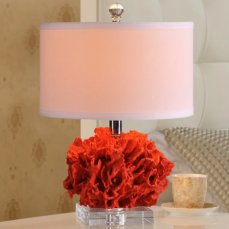 Фото Настольная лампа роскошный прикроватные лампы для Спальня Гостиная украшение