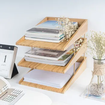 A4 paper folder storage box initial desktop placement shelf three-layer book information box simple solid wood storage cabinet
A4 paper folder storage box initial desktop placement shelf three-layer book information box simple solid wood storage cabinet