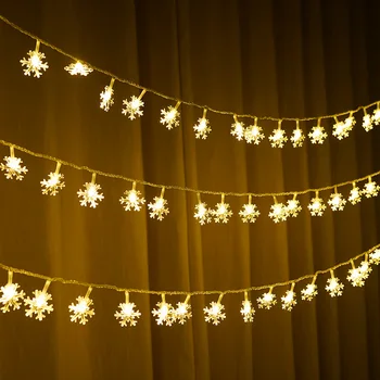 Snowflake Christmas LED String Fairy Lights Garland Christmas Trees Decorations Merry Christmas Decorations For Home 10Led 1.5m
Snowflake Christmas LED String Fairy Lights Garland Christmas Trees Decorations Merry Christmas Decorations For Home 10Led 1.5m