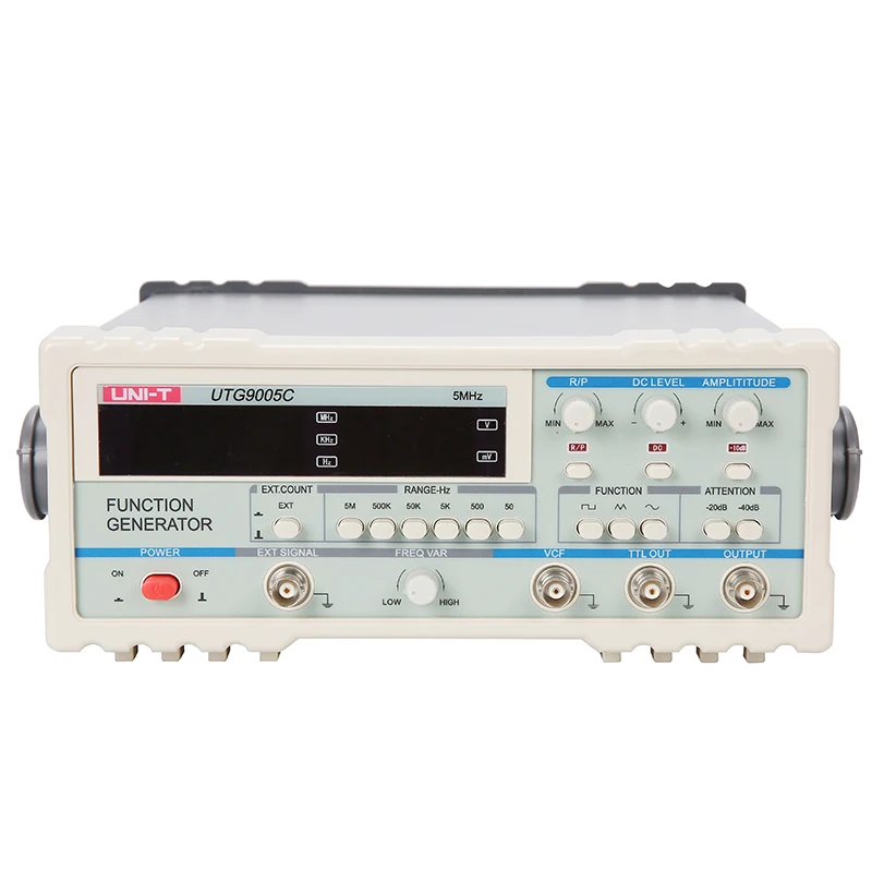 UNI-T UTG9005C Digital Function Generator High Accuracy Signal Generator Frequency Range 0.2Hz-2MHz
UNI-T UTG9005C Digital Function Generator High Accuracy Signal Generator Frequency Range 0.2Hz-2MHz