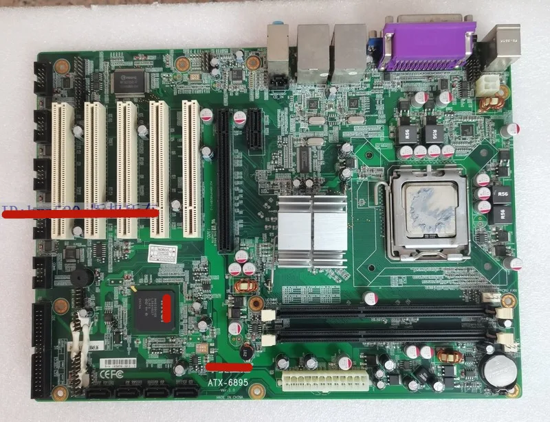 Промышленная компьютерная материнская плата ATX-6895 5 PCI G41 DDR3 Материнская |