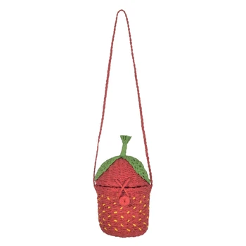 New Straw Bag Rattan Bag Pastoral Woven Fashion Handbags Fruit Strawberry Bag Cartoon Messenger Bag
New Straw Bag Rattan Bag Pastoral Woven Fashion Handbags Fruit Strawberry Bag Cartoon Messenger Bag