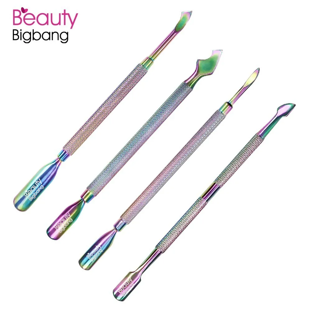 1Pc Beautybigbang Stainless Steel Double Sided Nail Cuticle Pusher Rainbow Dead Skin Remover Manicure Nail Art Tool
1Pc Beautybigbang Stainless Steel Double Sided Nail Cuticle Pusher Rainbow Dead Skin Remover Manicure Nail Art Tool
