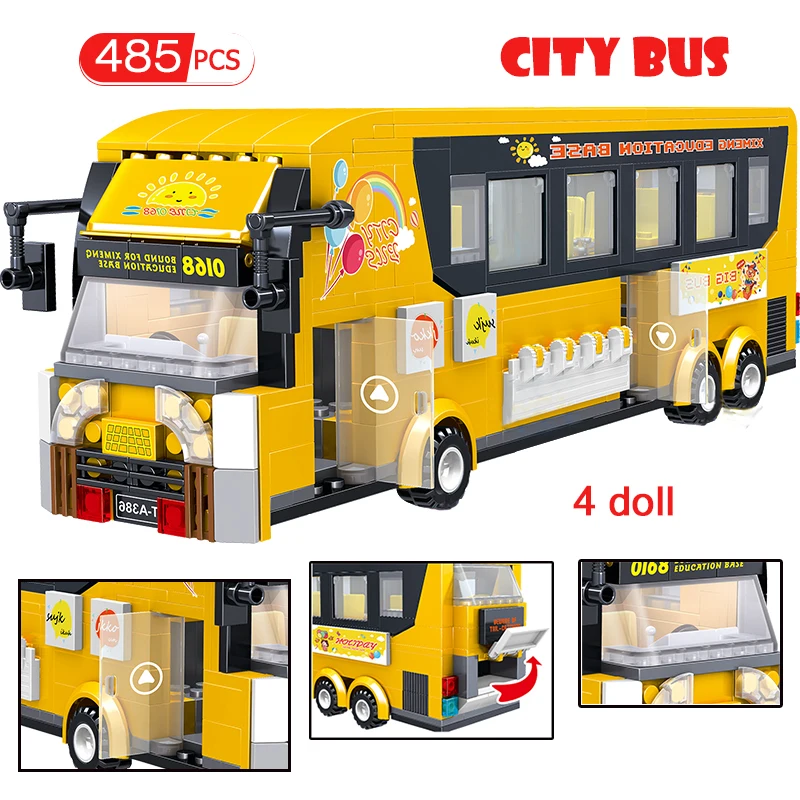 Building Blocks Technic Car Double layerTourist bus Bricks Racing Car Model Toys For Children
Building Blocks Technic Car Double layerTourist bus Bricks Racing Car Model Toys For Children