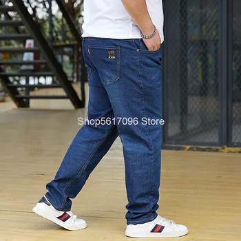 Big Size Men's Wear Wide Leg Loose Leisure Elastic Force Jeans Plus Fat Plus Trousers Thin Section Fat Man Straight Tube
Big Size Men's Wear Wide Leg Loose Leisure Elastic Force Jeans Plus Fat Plus Trousers Thin Section Fat Man Straight Tube