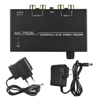 Ak-750S Audiophile M/M Phono Preamp Amp with Level Control Preamplifier Amplifier RCA Input Output Interface US/EU Plug Adapter
Ak-750S Audiophile M/M Phono Preamp Amp with Level Control Preamplifier Amplifier RCA Input Output Interface US/EU Plug Adapter
