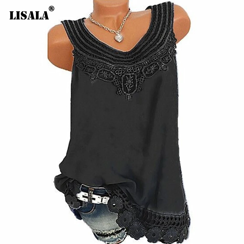 LISALA Women Summer Solid Tank Top 2019 Fashion Hollow Out Tank Tops Loose Blouses Plus Size Oversized Streetwear Dropshipping
LISALA Women Summer Solid Tank Top 2019 Fashion Hollow Out Tank Tops Loose Blouses Plus Size Oversized Streetwear Dropshipping