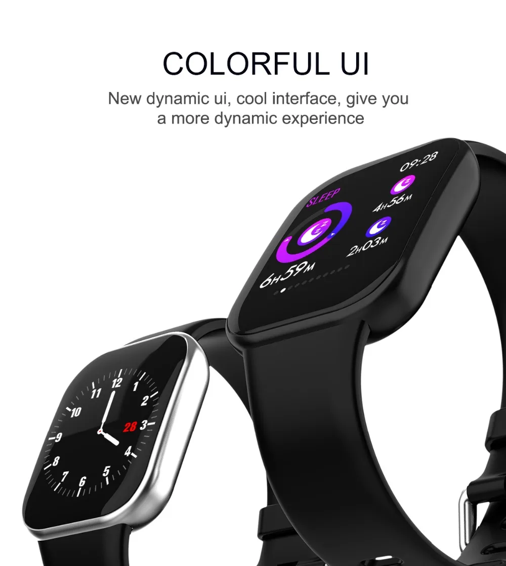 X16 Smart watch Full Screen Touch Waterproof Smartwatch Bluetooth sport Fitness Tracker Women Clock Men watch For IOS Android Phone (2)
