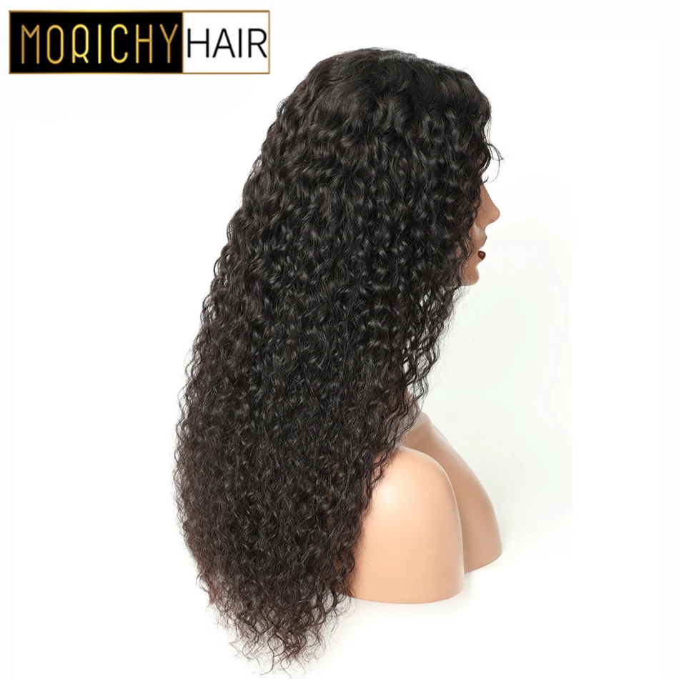 Вьющиеся перуанские волосы Morichy 13X4 неповрежденные человеческие 150% плотность