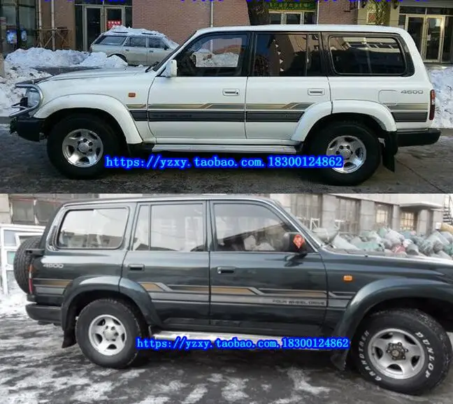 Автомобильные наклейки для Toyota Land Cruiser FJ80 цветная полоса 4500 линия талии LC80