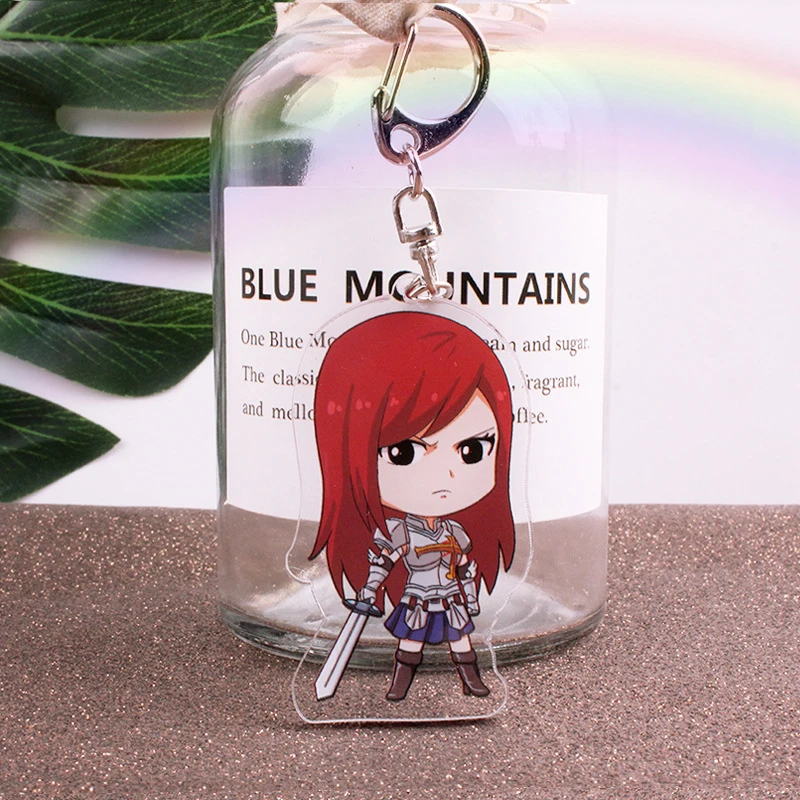 Fairytail Keychain Anime figure Natsu Erza Happy Gray Lucy Double side Acrylic Cute Cartoon Pendant Keyring
Fairytail Keychain Anime figure Natsu Erza Happy Gray Lucy Double side Acrylic Cute Cartoon Pendant Keyring