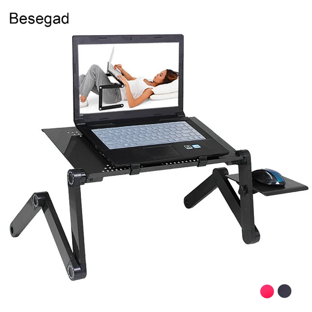 Besegad Laptop Stand on Bed Sofa Heatsink Cooling Pad 360 Degree Rotation Bracket with Holder Tray Mouse Pad for Macbook Stand
Besegad Laptop Stand on Bed Sofa Heatsink Cooling Pad 360 Degree Rotation Bracket with Holder Tray Mouse Pad for Macbook Stand