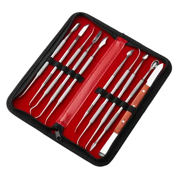 Stainless Steel Wax Carvers Set Double Ended Wax Carver with Storage Case 10pcs Waxing Tool Kit
Stainless Steel Wax Carvers Set Double Ended Wax Carver with Storage Case 10pcs Waxing Tool Kit