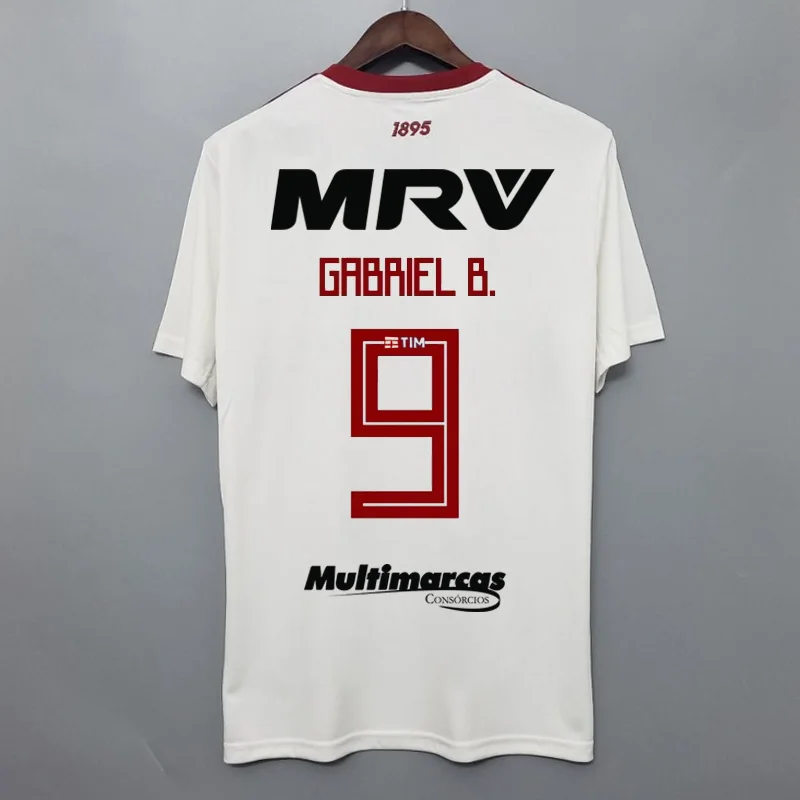 

Camisa 2 Flamengo 2019 2020 Away White High quality custom jerseys man tees T-shirt Flamengo RJ fc club Brazil Gabriel Gabigol