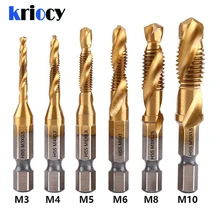 1/2/3/6Pcs Tap Drill Bit Hex Shank Titanium Plated HSS Screw Thread Bit Screw Machine Compound Tap M3 M4 M5 M6 M8 M10 Hand Tools
1/2/3/6Pcs Tap Drill Bit Hex Shank Titanium Plated HSS Screw Thread Bit Screw Machine Compound Tap M3 M4 M5 M6 M8 M10 Hand Tools