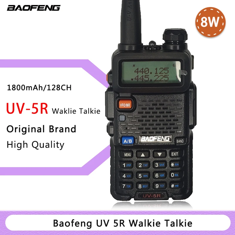 Оригинальная рация Baofeng 10 км двусторонняя радиосвязь 1800 мАч для охоты | Мобильные