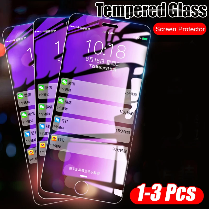 3 Pcs 9H Tempered Glass Film For iphone X XR XS Max 7 8 6 Full Screen Protector For IPHONE 7 8 6 6s PLus X Protective Glass Film
3 Pcs 9H Tempered Glass Film For iphone X XR XS Max 7 8 6 Full Screen Protector For IPHONE 7 8 6 6s PLus X Protective Glass Film