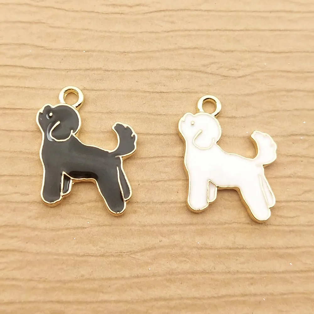 10pcs Enamel Dog Charm for Jewelry Making Cute Animal Earring Pendant Necklace Bracelet Accessories Metal Diy Craft Supplies
10pcs Enamel Dog Charm for Jewelry Making Cute Animal Earring Pendant Necklace Bracelet Accessories Metal Diy Craft Supplies