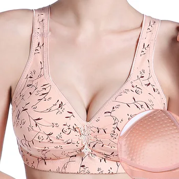 Spring new middle-aged and elderly color cotton thin vest-style bra simple and comfortable without steel ring buckle plus size
Spring new middle-aged and elderly color cotton thin vest-style bra simple and comfortable without steel ring buckle plus size