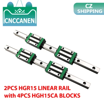 2PCS HGR15 HGH15 15mm Square Linear Guide Rail 1200mm / 1500mm + 4PCS Slide Block Carriages HGH15CA for CNC Router Engraving
2PCS HGR15 HGH15 15mm Square Linear Guide Rail 1200mm / 1500mm + 4PCS Slide Block Carriages HGH15CA for CNC Router Engraving